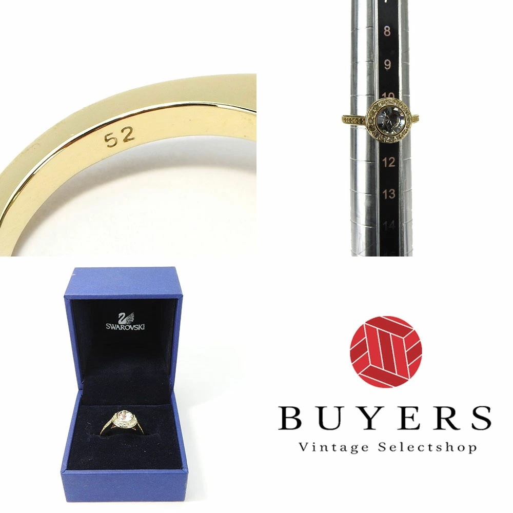 中古 スワロフスキー 指輪 リング 約10.5号 約4.0g クリスタル ゴールド GP メッキ アクセサリー 小物 レディース 女性 swarovski accessories ring 中古 スワロフスキー 指輪 リング 約10.5号 約4.0g クリスタル ゴールド GP メッキ アクセサリー 小物 レディース 女性 swarovski accessories ring