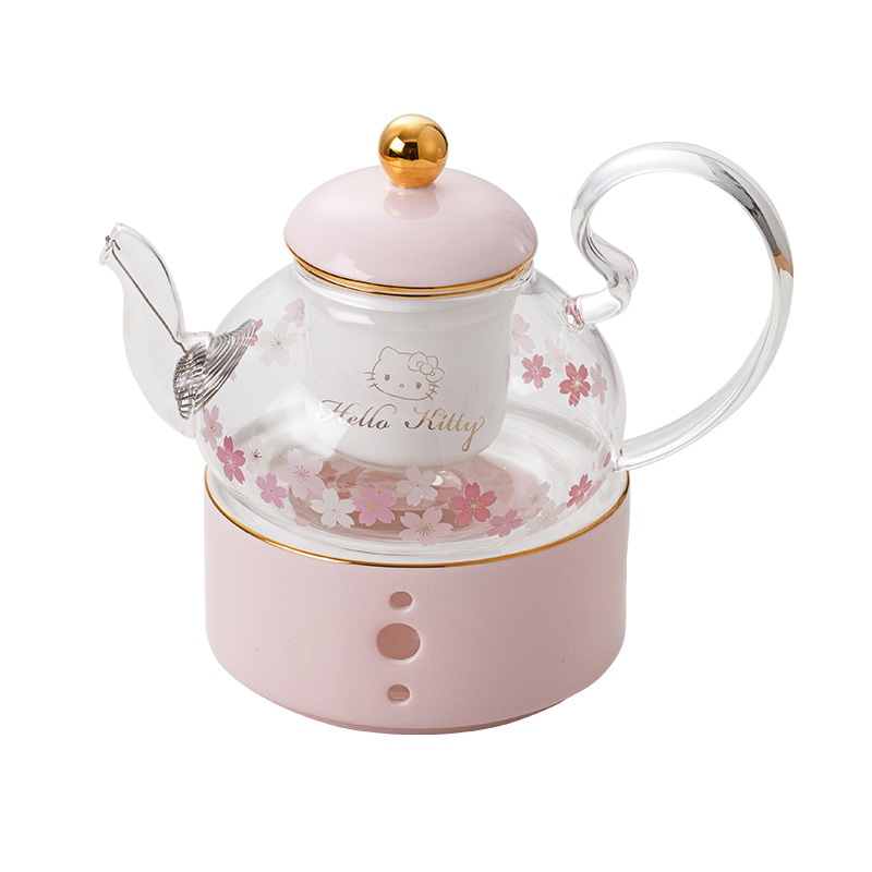 103 サンリオ サクラ ガラス フラワー ティーポット ホーム ヘルシー ティーポット ガールフレンド用