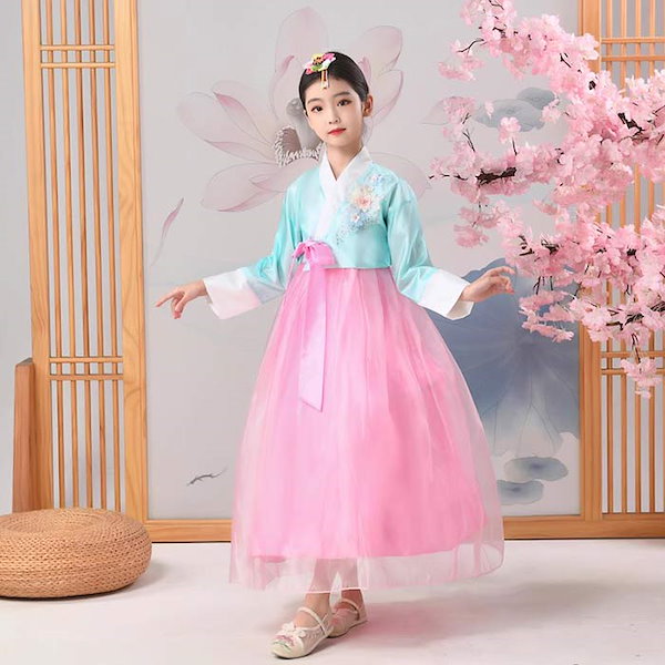 ピンク 花の刺繍 伝統的な韓服 ピンク 花の刺繍 伝統的な韓服 Amazon.co.jp: [Hanbok] 韓国の民族衣装