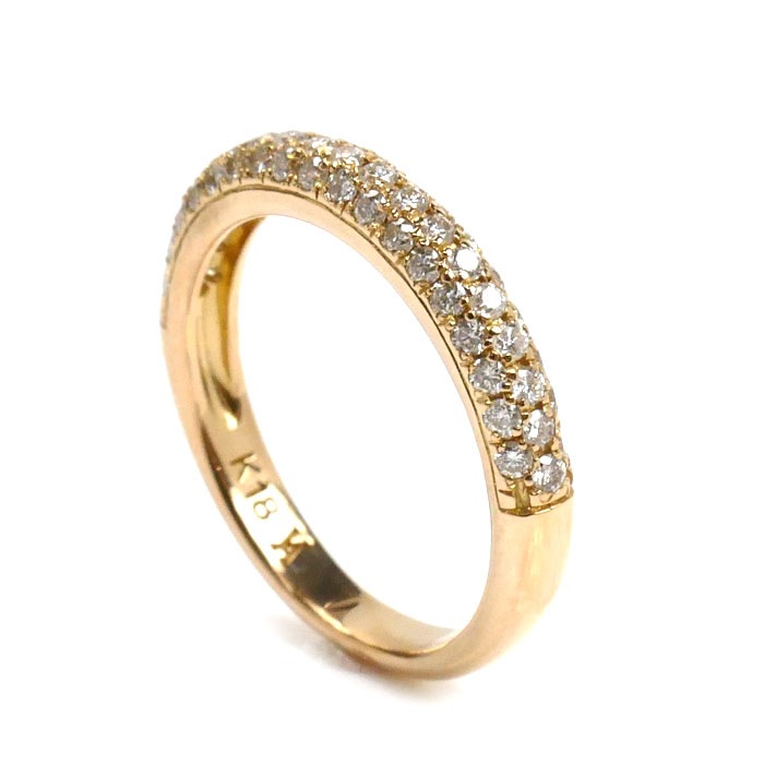 Vendome Aoyama ヴァンドーム青山 K18PG ピンクゴールド ダイヤモンド リング・指輪 ダイヤモンド0.44ct 7号 2.4g レディース 中古 美品 Vendome Aoyama ヴァンドーム青山 K18PG ピンクゴールド ダイヤモンド リング・指輪 ダイヤモンド0.44ct 7号 2.4g レディース 中古 美品