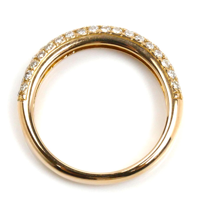 Vendome Aoyama ヴァンドーム青山 K18PG ピンクゴールド ダイヤモンド リング・指輪 ダイヤモンド0.44ct 7号 2.4g レディース 中古 美品 Vendome Aoyama ヴァンドーム青山 K18PG ピンクゴールド ダイヤモンド リング・指輪 ダイヤモンド0.44ct 7号 2.4g レディース 中古 美品