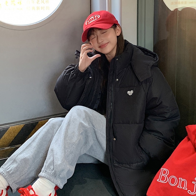 愛ダウン綿服女2024新冬ファッション洋風綿服韓系学院風綿服綿服パン服