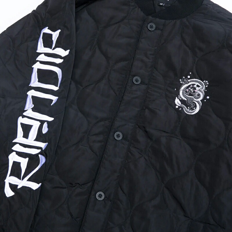 リップンディップ Mystic Jerm Quilted Bomber JacketBlackキルティング ボンバー ジャケット アウター 男性用 メンズ