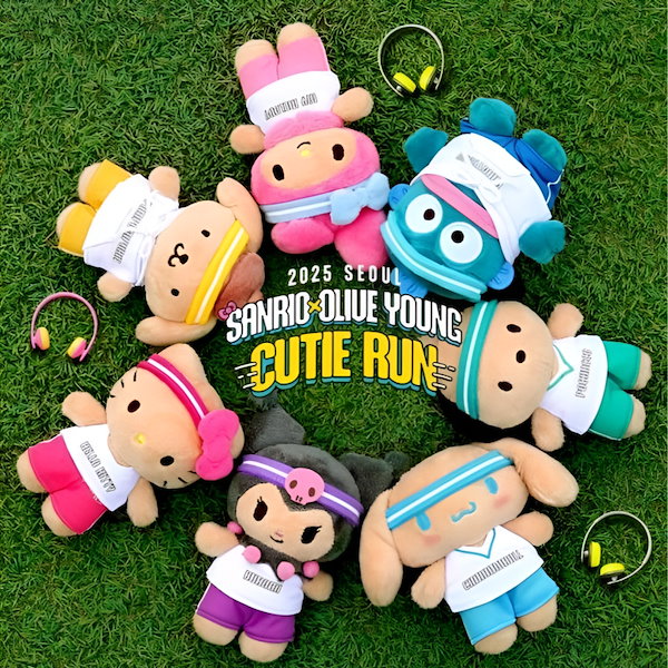 【韓国】サンリオ　オリーブヤング　キーホルダー　ストラップ Qoo10] サンリオ 【オリーブヤング コラボ】 キーリング人