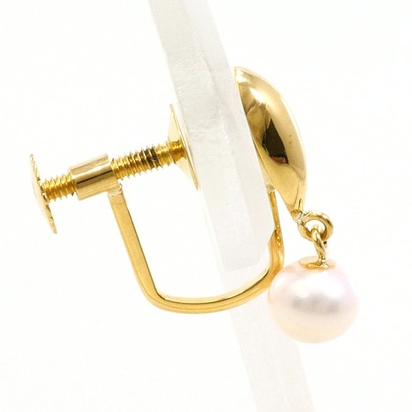 K18 18金 YG イエローゴールド イヤリング(片耳) パール(真珠) ジュエリー 中古 K18 18金 YG イエローゴールド イヤリング(片耳) パール(真珠) ジュエリー 中古