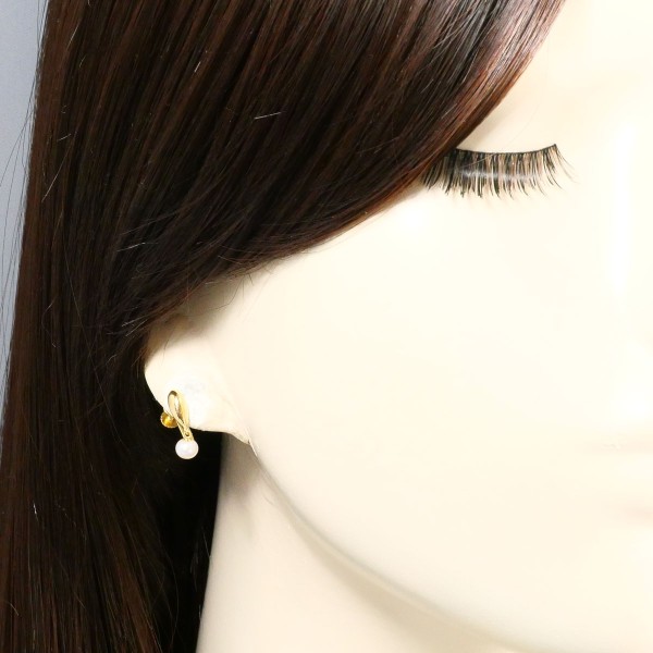 K18 18金 YG イエローゴールド イヤリング(片耳) パール(真珠) ジュエリー 中古 K18 18金 YG イエローゴールド イヤリング(片耳) パール(真珠) ジュエリー 中古