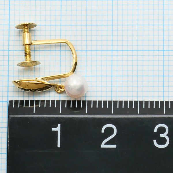 K18 18金 YG イエローゴールド イヤリング(片耳) パール(真珠) ジュエリー 中古 K18 18金 YG イエローゴールド イヤリング(片耳) パール(真珠) ジュエリー 中古