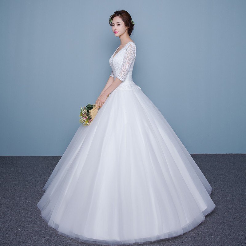 ウエディングドレス 袖付き 二次会 ウェディングドレス 安い 結婚式 プリンセス エンパイア 花嫁 ドレス Vカット ロングドレス ブライダル 白 大きいサイズ ウエディングドレス 袖付き 二次会 ウェディングドレス 安い 結婚式 プリンセス エンパイア 花嫁 ドレス Vカット ロングドレス ブライダル 白 大きいサイズ