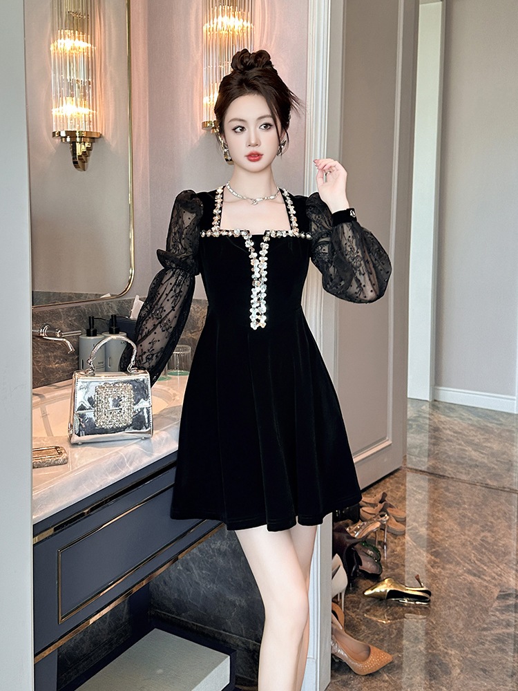 【JY.上品】 2025秋冬新品 誕生日 フリル ショート ドレス パーティー キャバ 大人 同窓会 披露宴 卒業式 結婚式 演奏会 ウェディング 二次会 メガ割