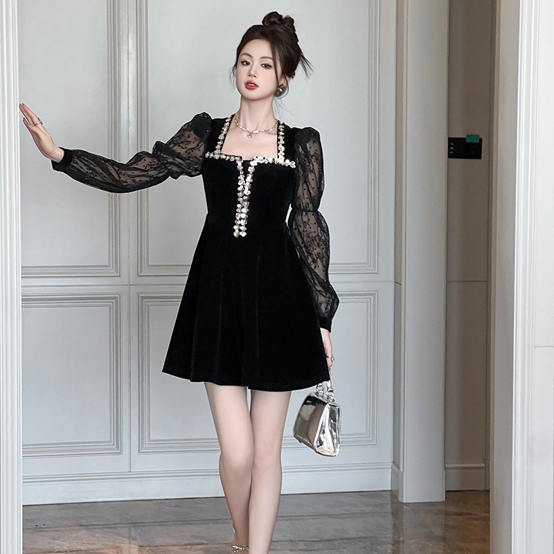 【JY.上品】 2025秋冬新品 誕生日 フリル ショート ドレス パーティー キャバ 大人 同窓会 披露宴 卒業式 結婚式 演奏会 ウェディング 二次会 メガ割