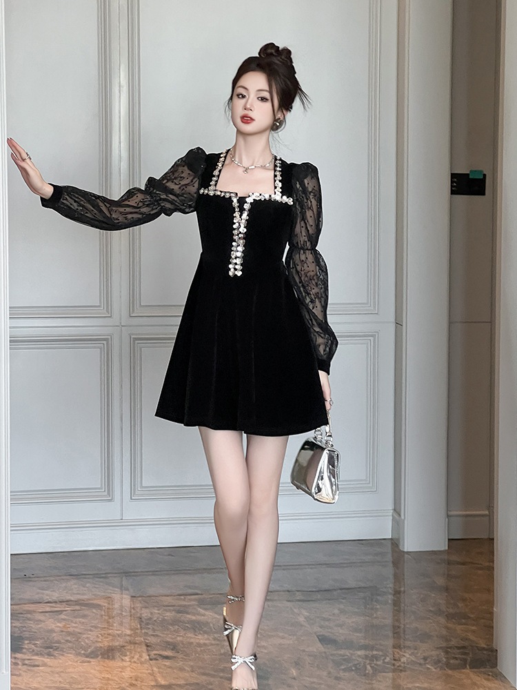 【JY.上品】 2025秋冬新品 誕生日 フリル ショート ドレス パーティー キャバ 大人 同窓会 披露宴 卒業式 結婚式 演奏会 ウェディング 二次会 メガ割