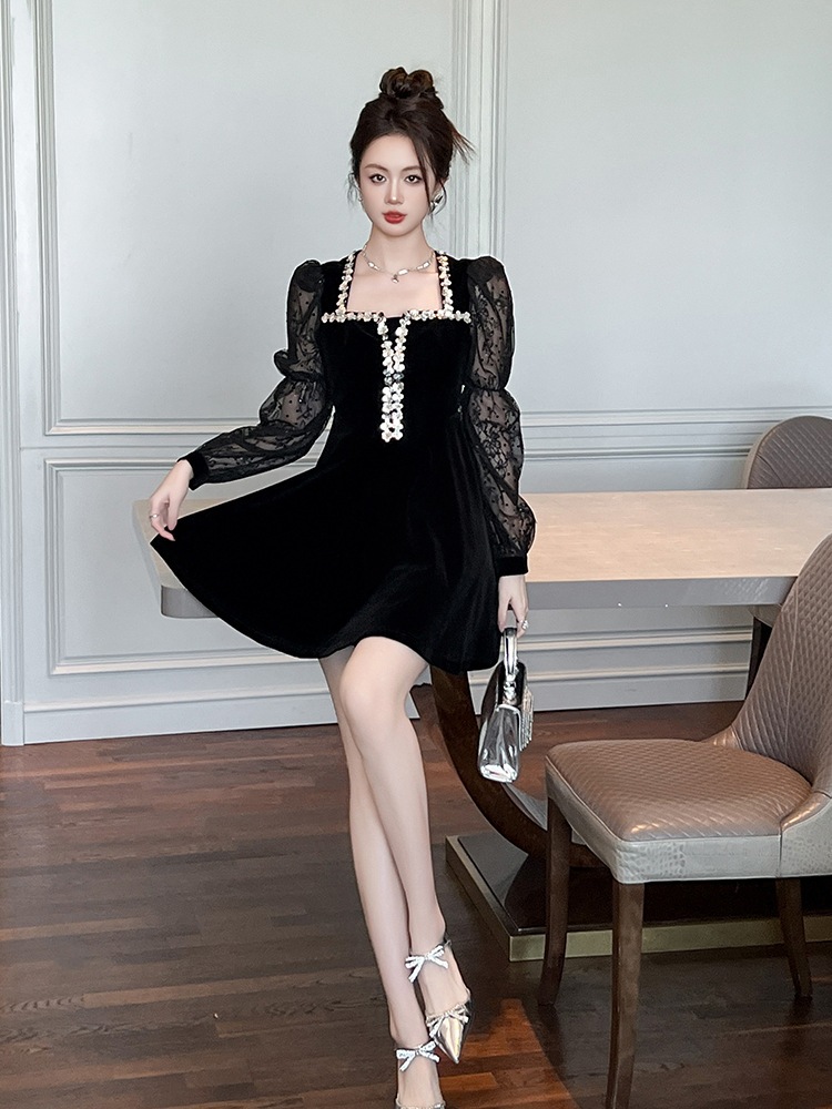 【JY.上品】 2025秋冬新品 誕生日 フリル ショート ドレス パーティー キャバ 大人 同窓会 披露宴 卒業式 結婚式 演奏会 ウェディング 二次会 メガ割