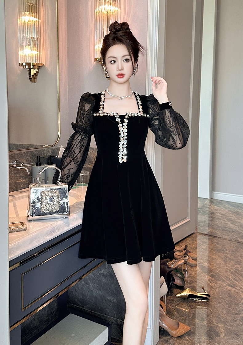 【JY.上品】 2025秋冬新品 誕生日 フリル ショート ドレス パーティー キャバ 大人 同窓会 披露宴 卒業式 結婚式 演奏会 ウェディング 二次会 メガ割