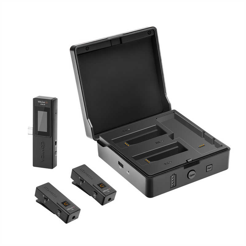 COMICA　VDLive10 USB 2.4 ワイヤレス多機能USBマイク Black　VDLive10USBB