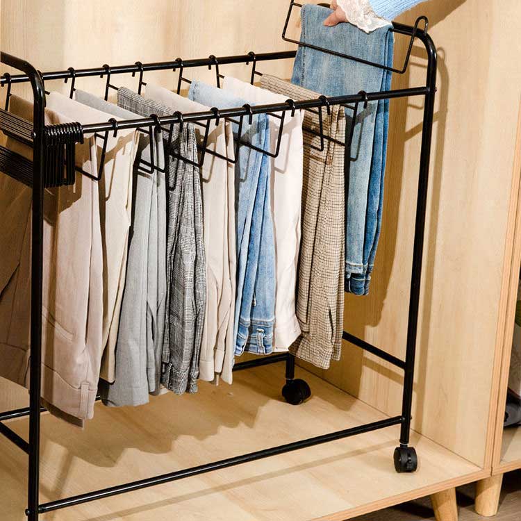 幅595cm 本掛け スラックスハンガー キャスター付き ホワイトブラック 奥行345cm 押入れ 高さ71cm 大容量 幅595cm 本掛け スラックスハンガー キャスター付き ホワイトブラック 奥行345cm 押入れ 高さ71cm 大容量