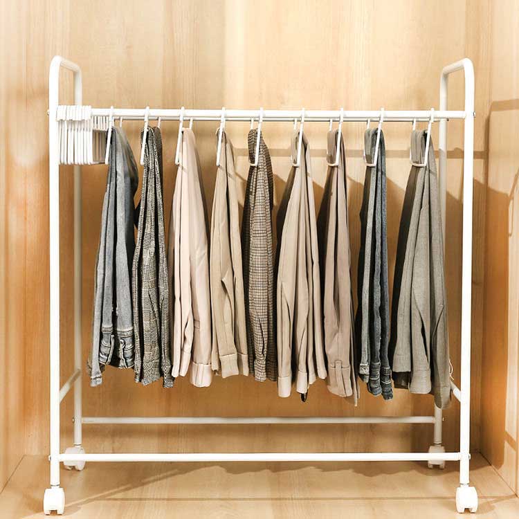 幅595cm 本掛け スラックスハンガー キャスター付き ホワイトブラック 奥行345cm 押入れ 高さ71cm 大容量 幅595cm 本掛け スラックスハンガー キャスター付き ホワイトブラック 奥行345cm 押入れ 高さ71cm 大容量