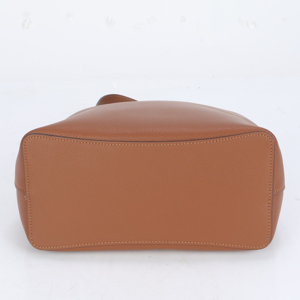 美品 ロゴ タウン バケット ゴールド 金具 91122 レザー ショルダーバッグ 肩掛け トート ハンド レディース RRE CJ5-5 中古