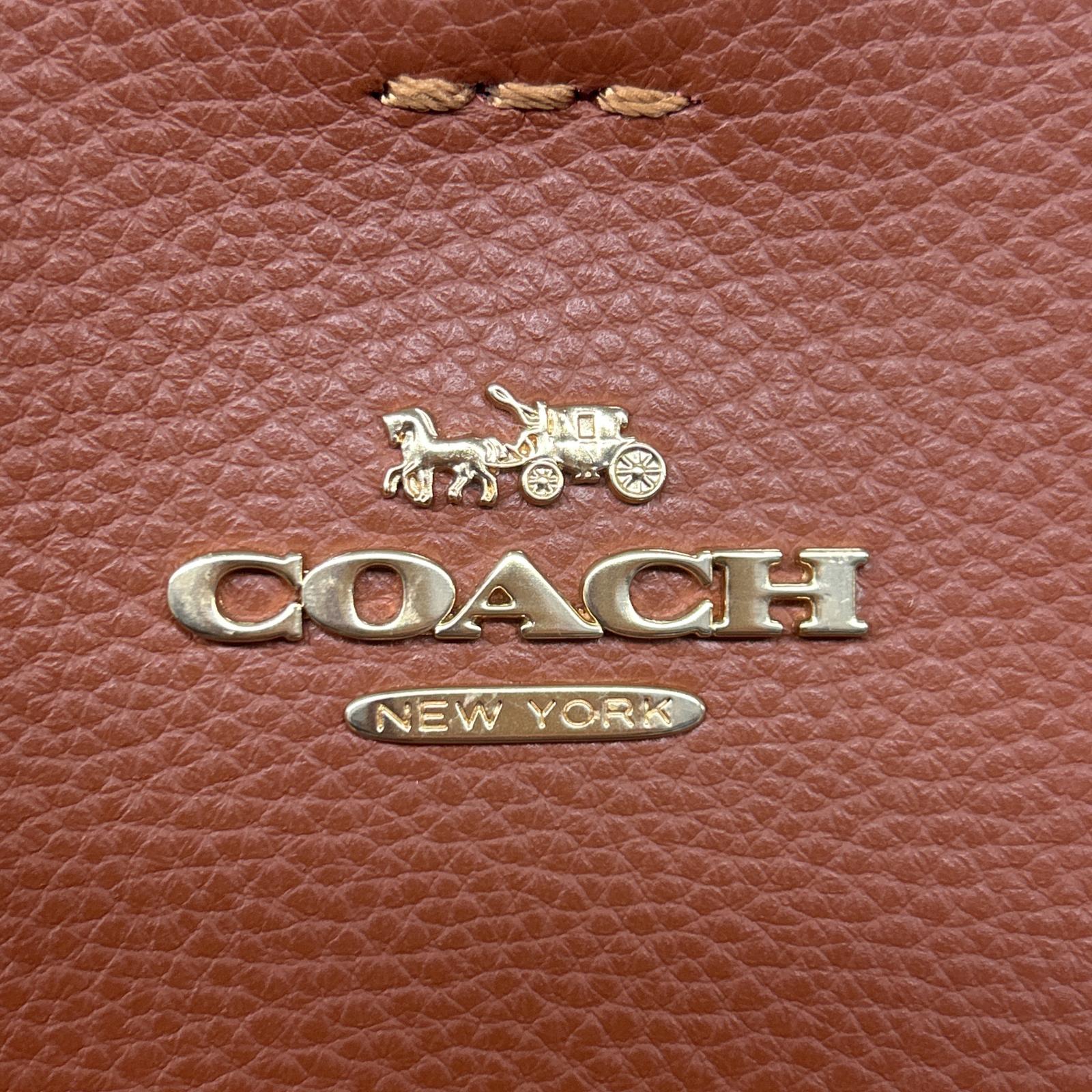 美品 ロゴ タウン バケット ゴールド 金具 91122 レザー ショルダーバッグ 肩掛け トート ハンド レディース RRE CJ5-5 中古