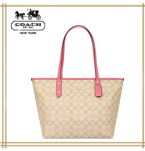 Qoo10 Coach CITY ZIP TOTE IN SIG