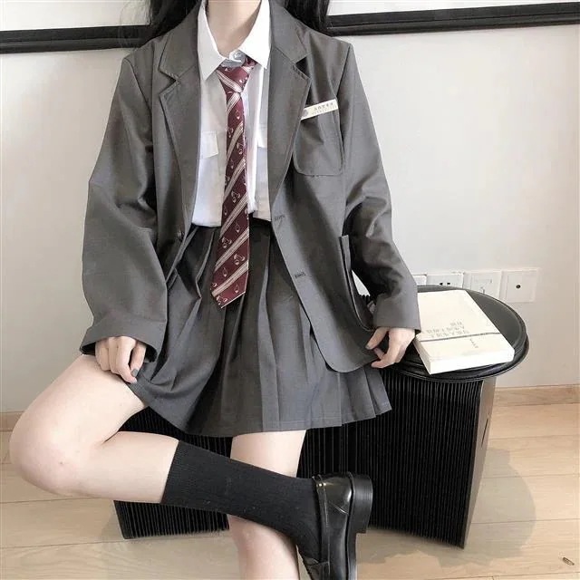 メガ割 秋アウター 制服 スーツ 安い スーツジャケット入学式 卒業式 涼しく楽ちんセットアップスーツJK制服2024韓国ファッション 大学生スタイル JK制服 セーラー服