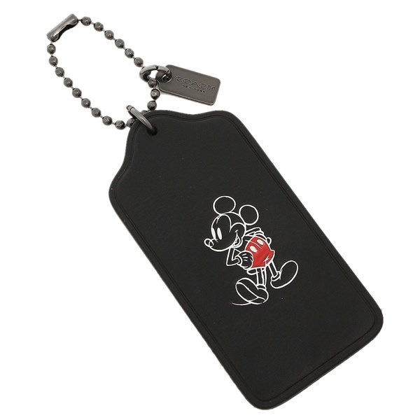 コーチ バッグチャーム アウトレット COACH F59153 BLK ミッキーハングタグ ディズニ― キーホルダー ブラック コーチ バッグチャーム アウトレット COACH F59153 BLK ミッキーハングタグ ディズニ― キーホルダー ブラック