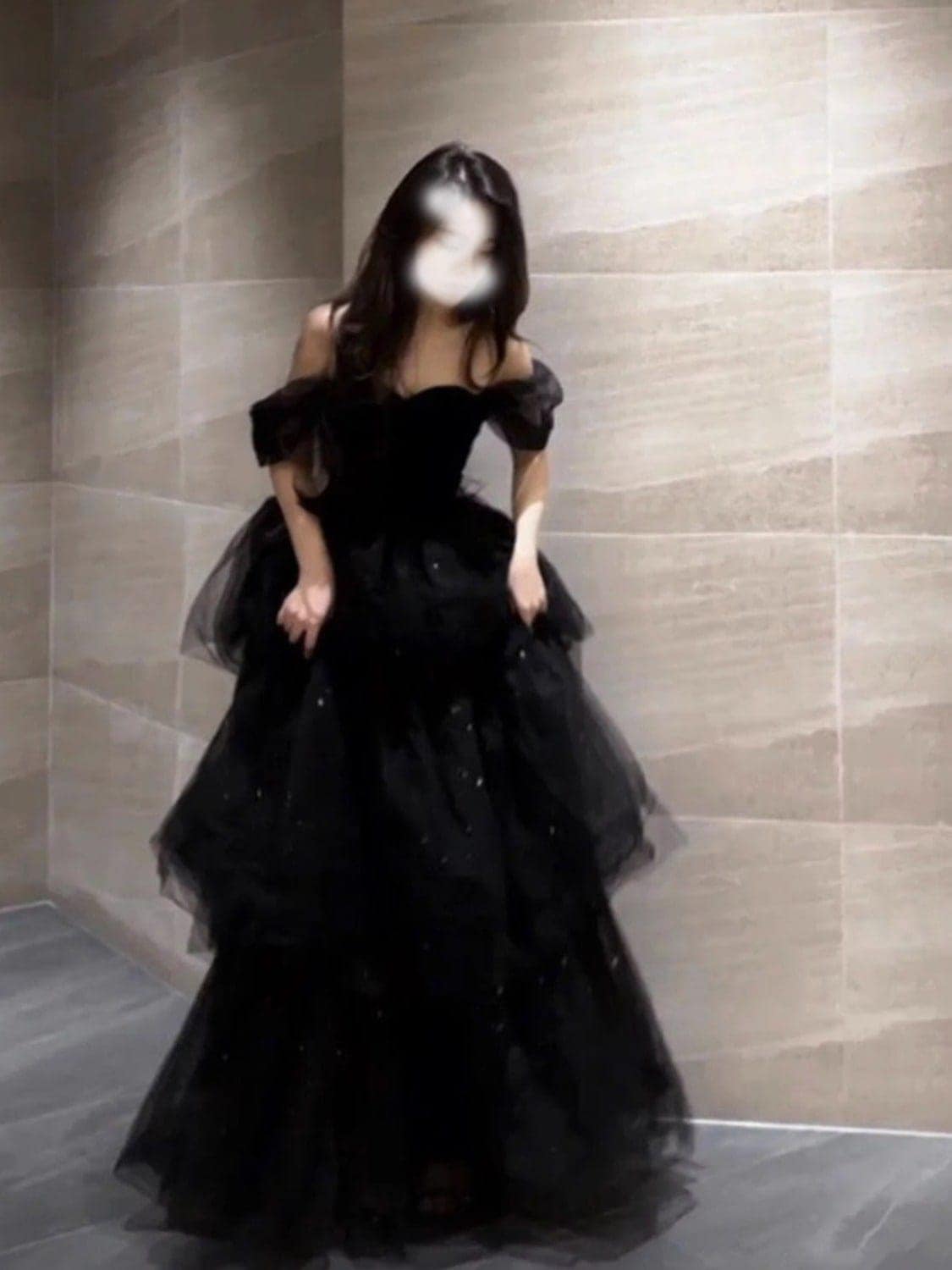 即纳急速出荷!!!ロングドレス 演奏会用 パーティードレス黒のタキシードスカート 25新型 ぜいたくを軽んじる ワンショルダー 成人式 卒業公演 ドレス