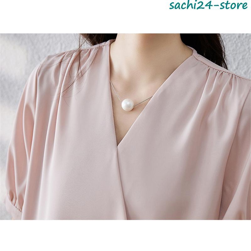 ブラウス 半袖 レディース シャツ トップス 切替 おしゃれ カットソー 重ね着 流行り 夏 Tシャツ 柔らかい チュニック