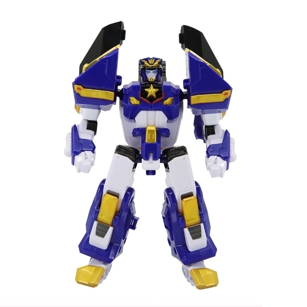 ミニ特攻隊/最強警察/パトロールカップ/パトロール/パトロール警官/青色/頭に変身/変身ロボット/合体ロボット/PATROL COP/正品/2023