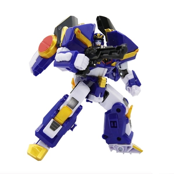 ミニ特攻隊/最強警察/パトロールカップ/パトロール/パトロール警官/青色/頭に変身/変身ロボット/合体ロボット/PATROL COP/正品/2023