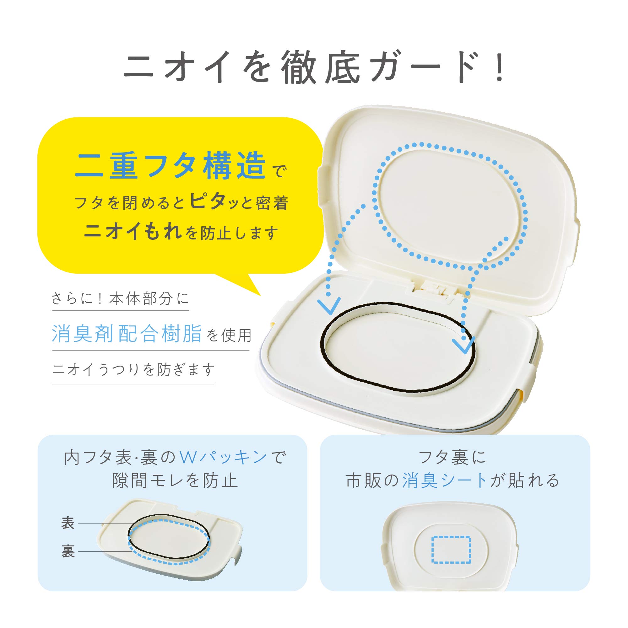 T-WORLD(ティーワールド) 国産 防臭おむつペール ペダル式 25.5L ホワイト T-0013 ホワイト