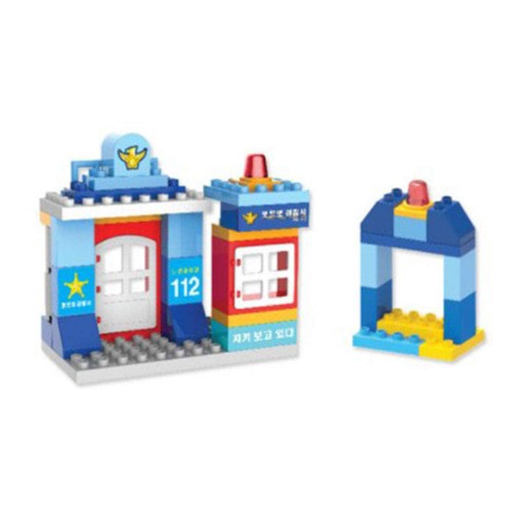 ポロロ警察ビルドブロックプレイフィギュアステッカーセットおもちゃベイビー＆キッズコリアアニメーション