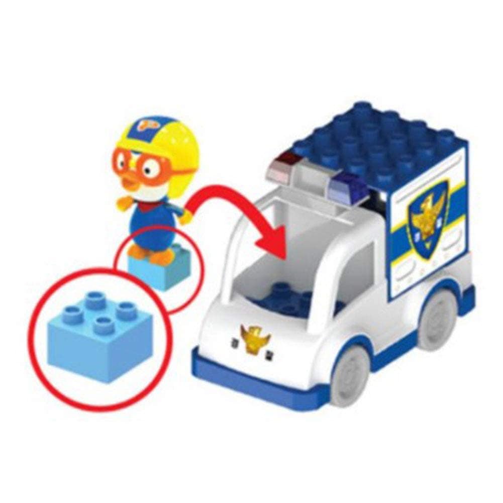 ポロロ警察ビルドブロックプレイフィギュアステッカーセットおもちゃベイビー＆キッズコリアアニメーション