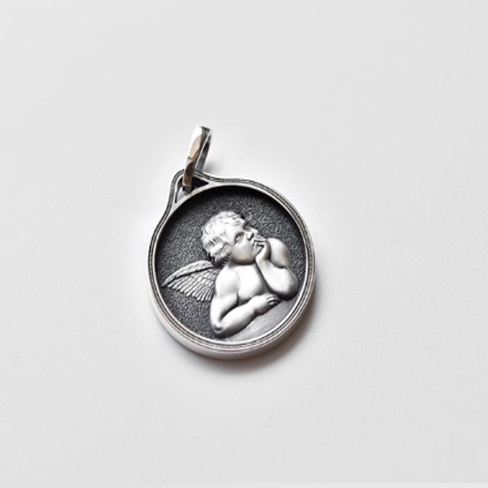 Angel of Light スターリングシルバーペンダントイタリア製非輸入品メンズ S925 エンジェルジュエリーJesusu ジュエリー