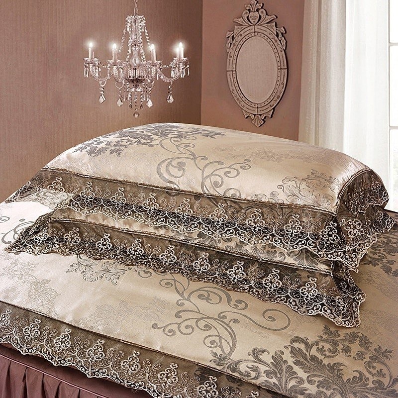 布団カバー ベッド用品 4点セット 掛け布団カバー 枕カバー ベッドスカート クイーンサイズ ぜいたくなスタイル 布団カバー グ 布団カバー シルクみたい ツルツル艶と 布団カバー ベッド用品 4点セット 掛け布団カバー 枕カバー ベッドスカート クイーンサイズ ぜいたくなスタイル 布団カバー グ 布団カバー シルクみたい ツルツル艶と