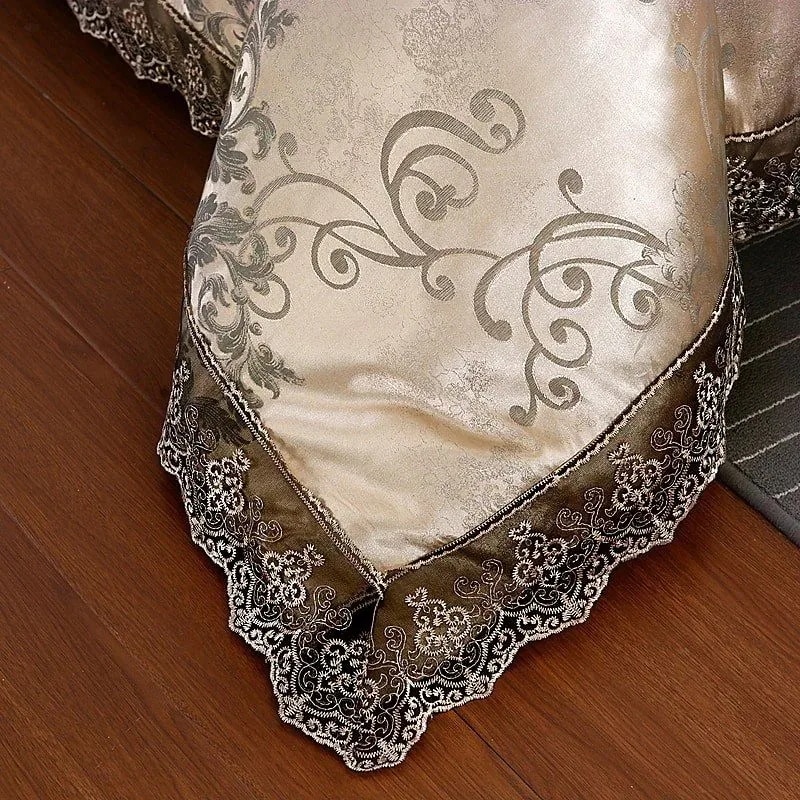 布団カバー ベッド用品 4点セット 掛け布団カバー 枕カバー ベッドスカート クイーンサイズ ぜいたくなスタイル 布団カバー グ 布団カバー シルクみたい ツルツル艶と 布団カバー ベッド用品 4点セット 掛け布団カバー 枕カバー ベッドスカート クイーンサイズ ぜいたくなスタイル 布団カバー グ 布団カバー シルクみたい ツルツル艶と