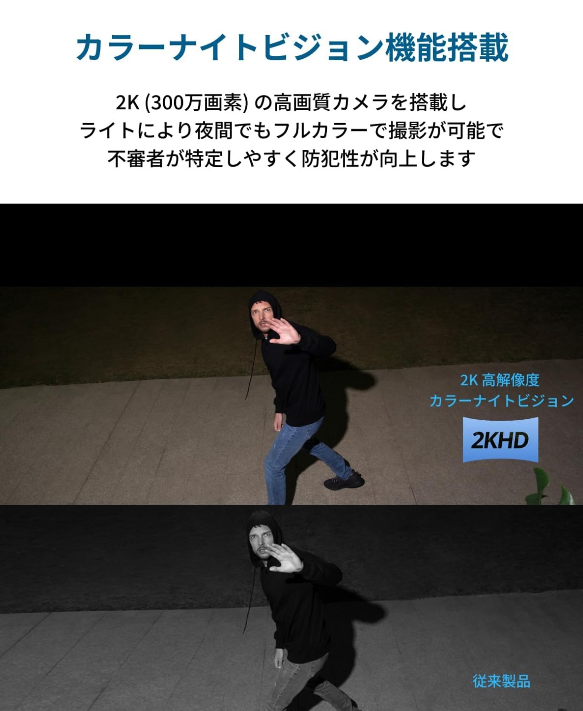 Anker Solar Wall Light Cam S120 屋外カメラ