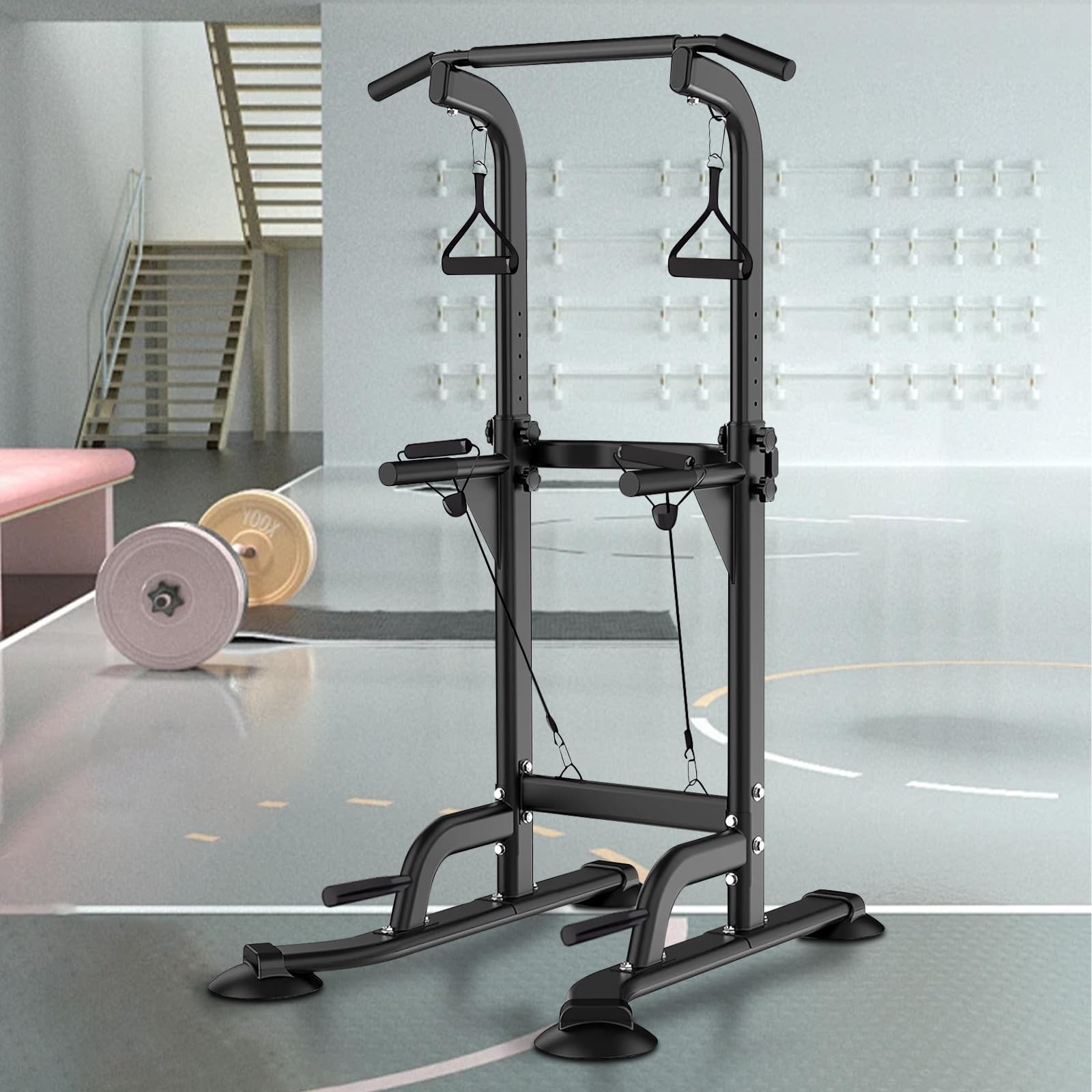 懸垂 懸垂マシン ぶら下がり健康器 懸垂バー 【コンパクト/スリム/10段