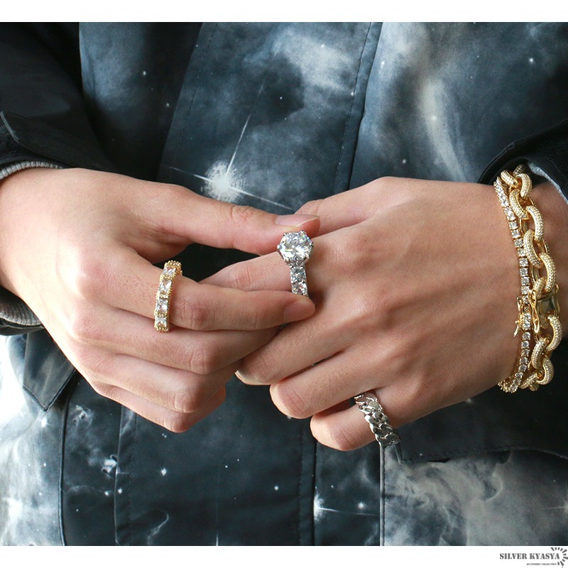 特大CZ ブリンブリンリング [r251]