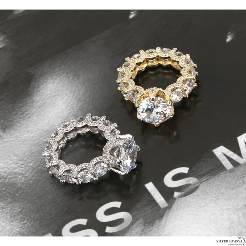 特大CZ ブリンブリンリング [r251]