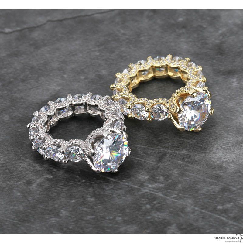 特大CZ ブリンブリンリング [r251]