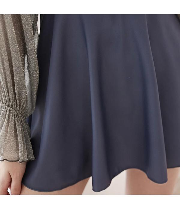 ワンピース水着 水着 2点セット 長袖 フリル 透け感あり リボン ワイヤーなし パッド付 レディース 着瘦せ シンプル セクシー 写真映え 撮影用 海 夏 サマー プール リゾート かわいい 旅行