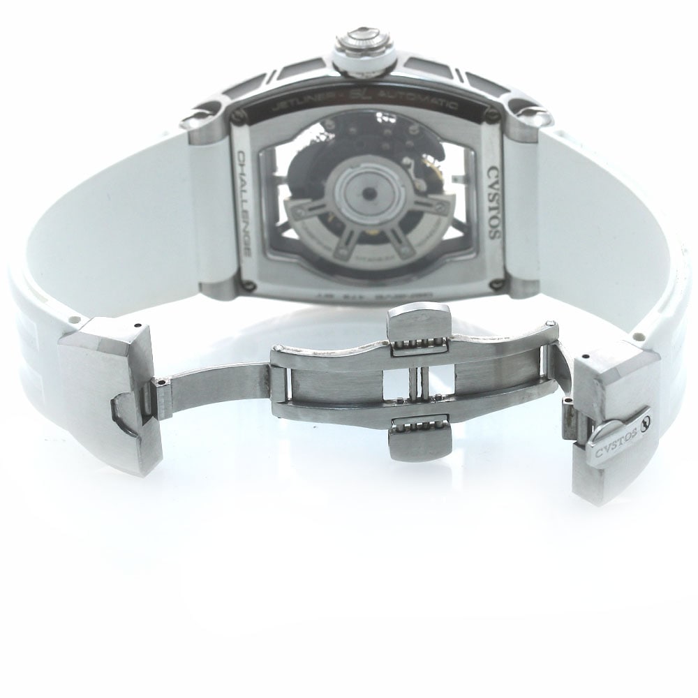 クストス CVSTOS CVT-JET-SL チャレンジ ジェットライナー デイト 自動巻き メンズ 保証書付き_874386【中古】 クストス CVSTOS CVT-JET-SL チャレンジ ジェットライナー デイト 自動巻き メンズ 保証書付き_874386【中古】