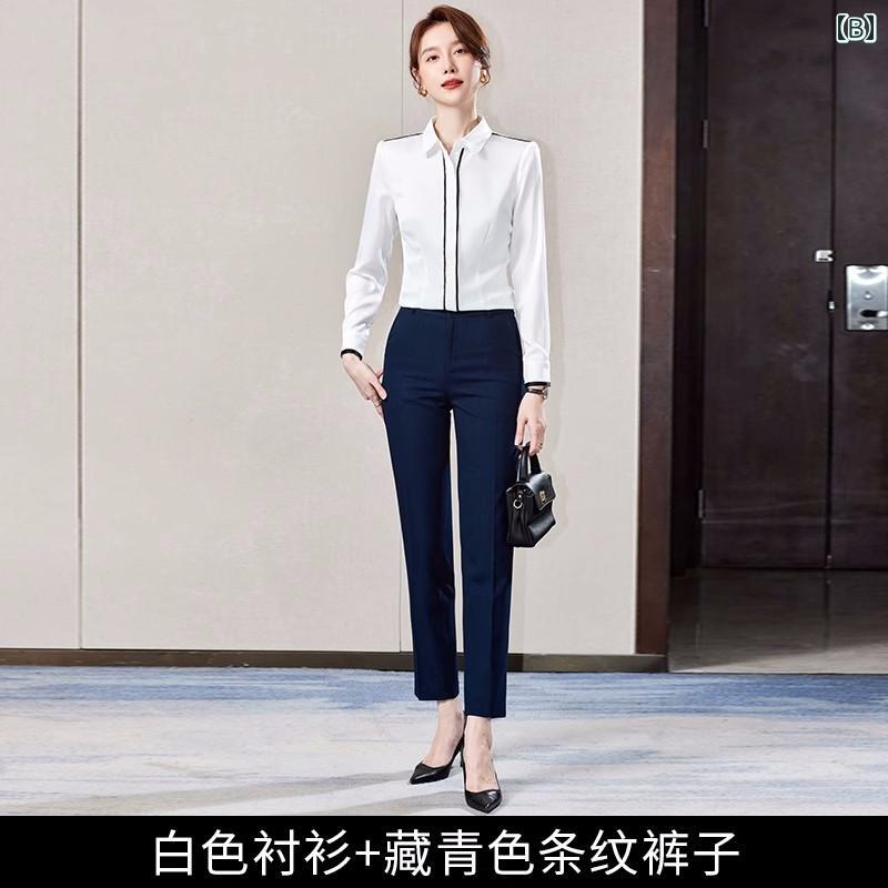 スーツ レディース ビジネス おしゃれ 通勤 オフィス フォーマル 入学式 卒業式 上品 エレガント シャツ 春夏 ファッション 職場 営業 インナー