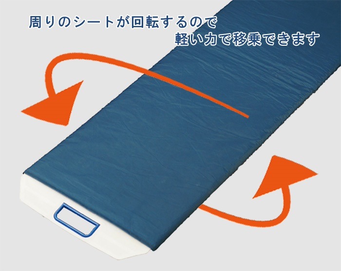 スライディングボード 移動ボード 二つ折り式 ベッド用 イージーロール45 介助用品 7300-70