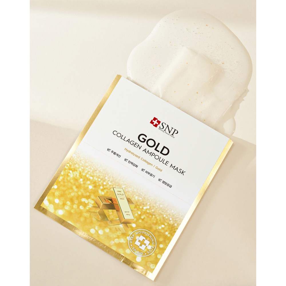 エスエヌピー ゴールド コラーゲン アンプル マスク1個入り60個 エスエヌピー ゴールド コラーゲン アンプル マスク1個入り60個