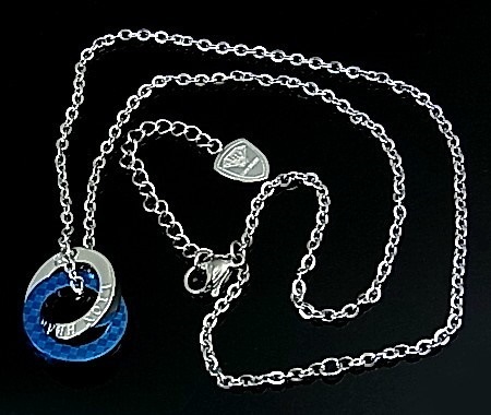 LION HEART/ステンレスアクセライオンハートメンズ 2連リングトップ ステンレスネックレス ブルー送料無料04N135SMBL(国内正規品) LION HEART/ステンレスアクセライオンハートメンズ 2連リングトップ ステンレスネックレス ブルー送料無料04N135SMBL(国内正規品)
