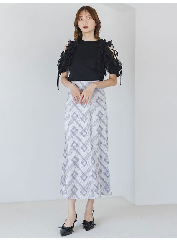 【即納】 スナイデル SNIDEL トップス 25秋冬 プリーツフリルカットプルオーバー 半袖 ミドル丈 swct254128 【即納】 スナイデル SNIDEL トップス 25秋冬 プリーツフリルカットプルオーバー 半袖 ミドル丈 swct254128