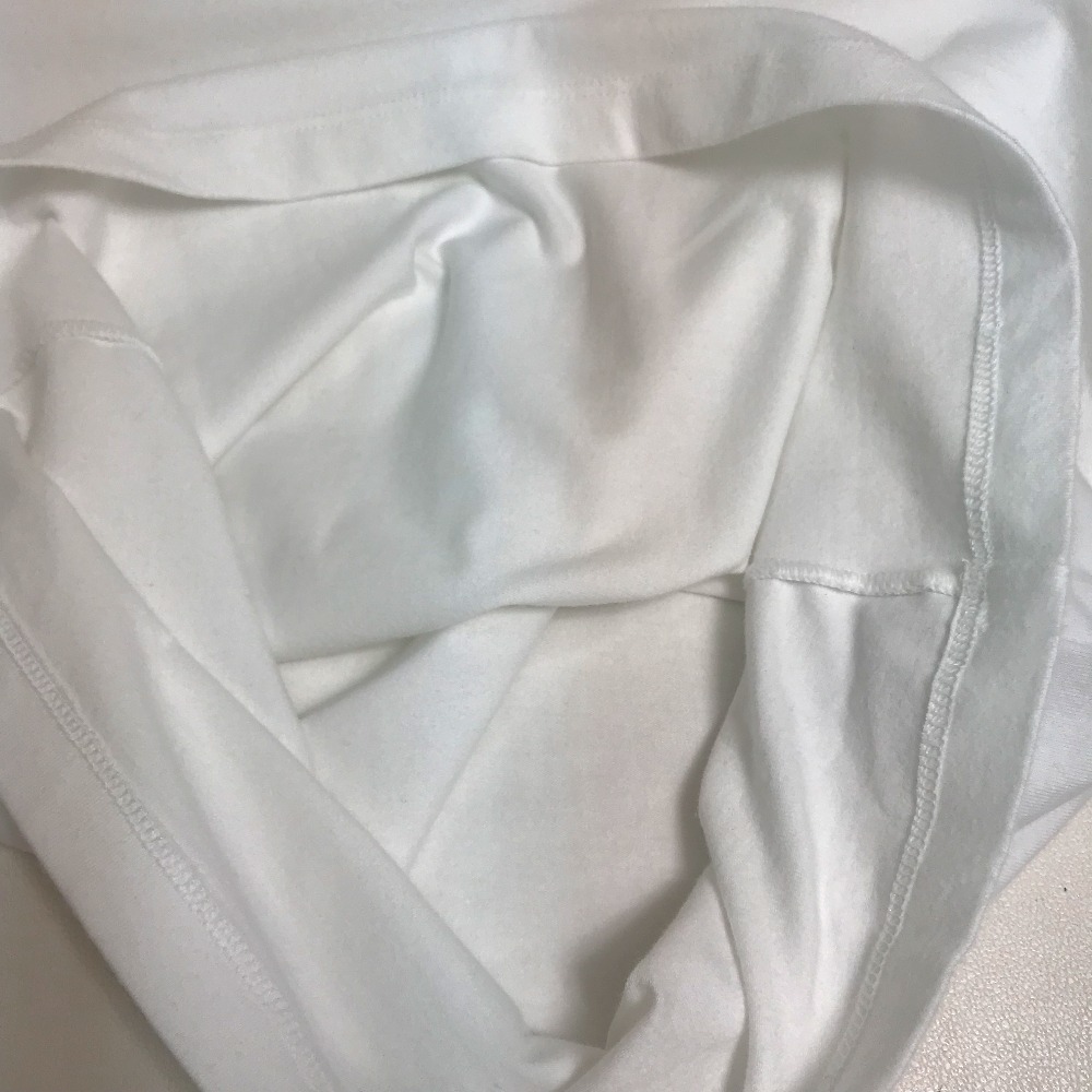 半袖Ｔシャツ FY5058 袖 ロゴ リボン トップス アパレル シャツ カットソー コットン ホワイト