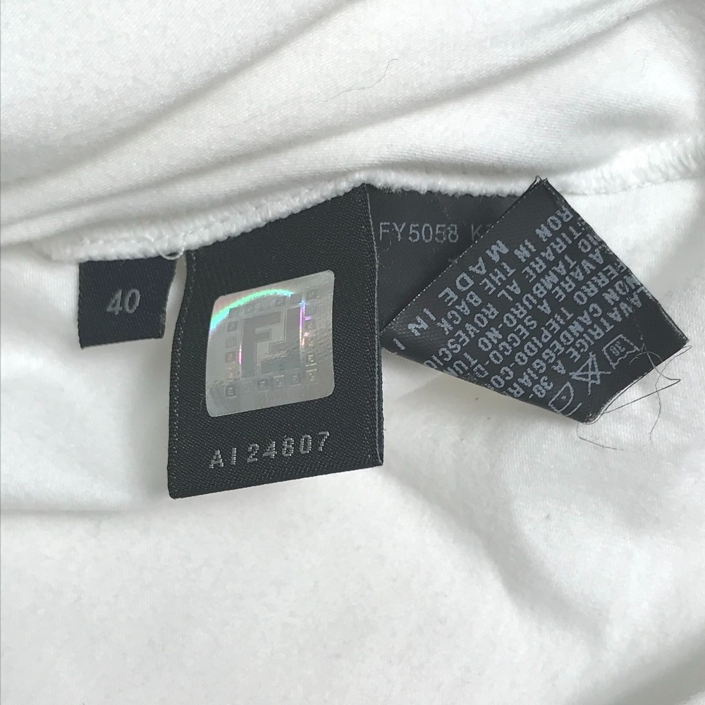 半袖Ｔシャツ FY5058 袖 ロゴ リボン トップス アパレル シャツ カットソー コットン ホワイト