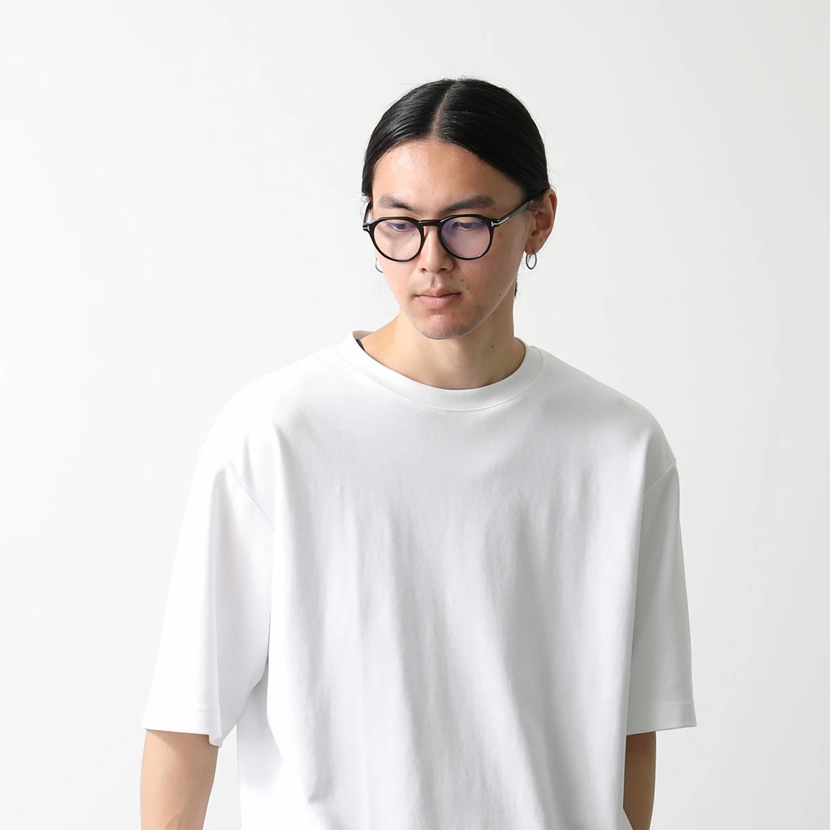 TOM FORD トムフォード メガネ TF5833-B FT5833-B メンズ ボストン型 眼鏡 めがね 伊達メガネ ロゴ Tロゴ アイウェア ブルーライトカットレンズ 001